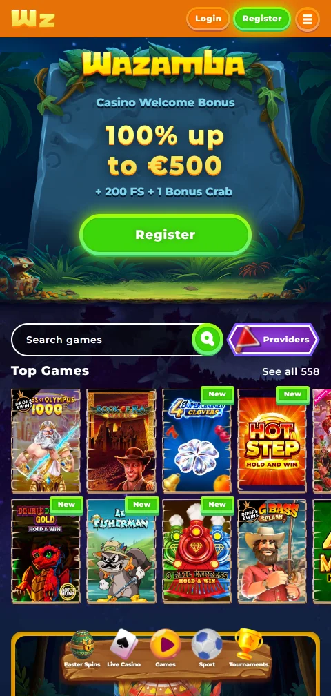 Wazamba Casino mobile access and smartphone compatibility