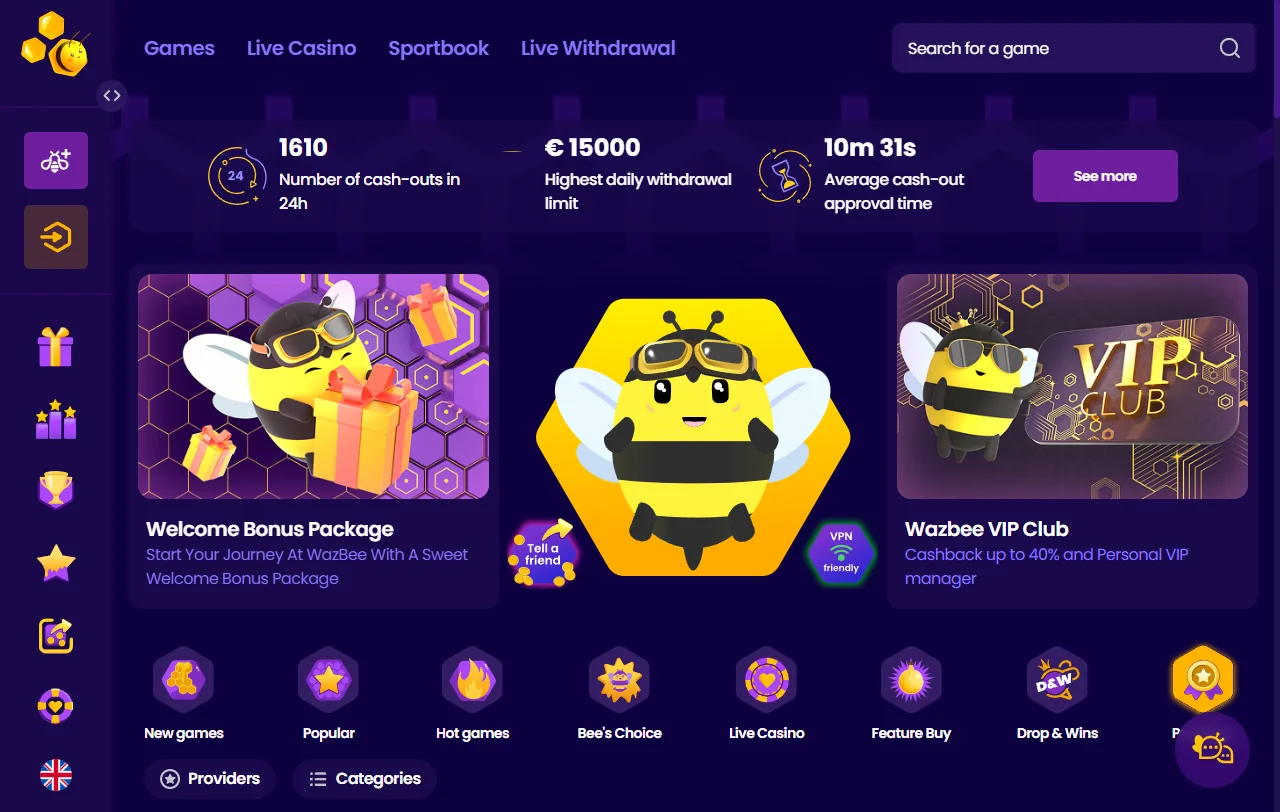 Wazbee Casino review for Canada players and overall platform context