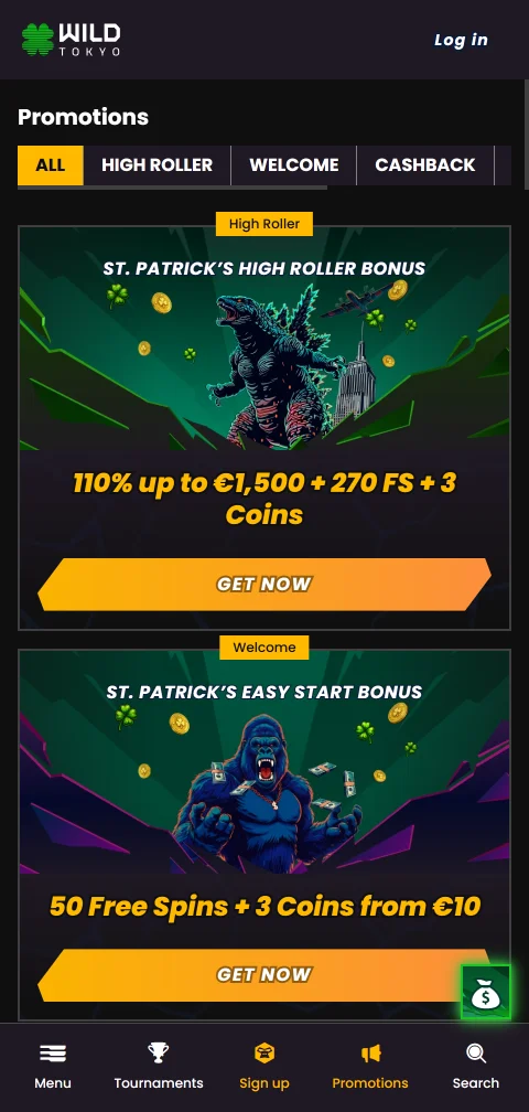 Wild Tokyo Casino deposits, withdrawals, and payment methods for Canada