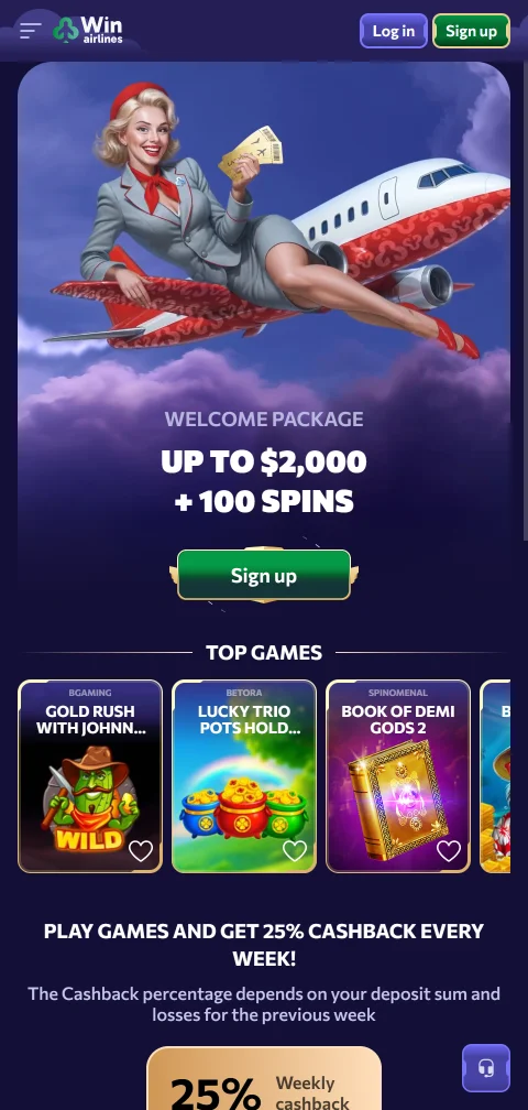 WinAirlines Casino mobile play and smartphone compatibility for Canada