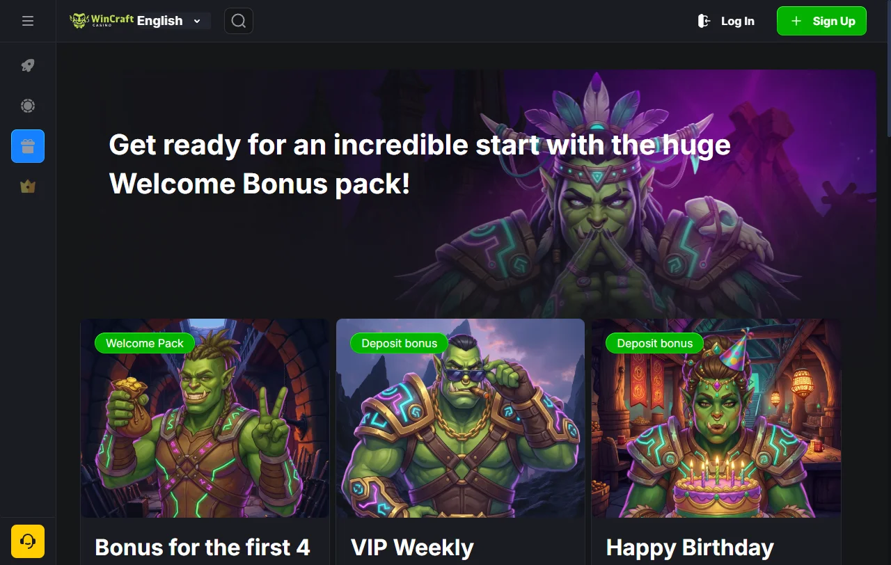 WinCraft Casino games library and software providers for Canadian users