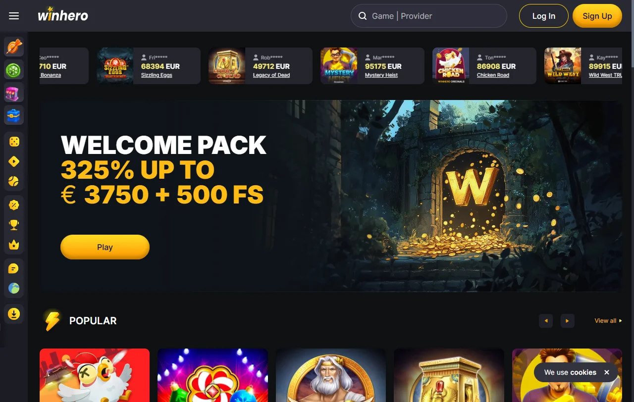 Winhero Casino review with Canada-focused platform analysis and trust notes
