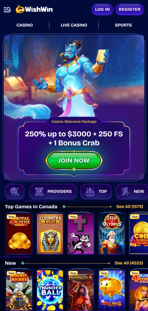 Wishwin Casino mobile access and smartphone compatibility for Canada