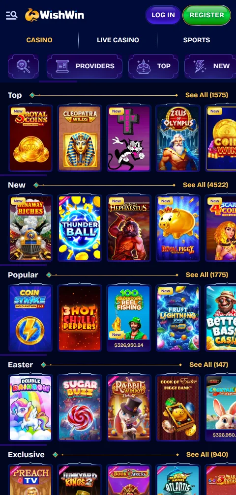 Wishwin Casino deposits, withdrawals, and payment methods explained