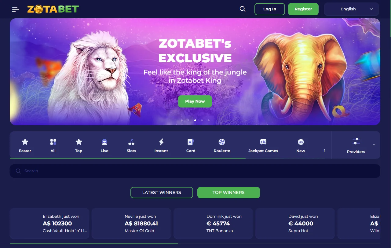 ZotaBet Casino review with broad game and banking overview